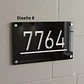 Placa Número Casa Acrílico Personalizada Premium | Diseño Moderno Chile - Modelo Medium - Miniatura 8