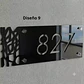 Placa Número Casa Acrílico Personalizada Premium | Diseño Moderno Chile - Modelo Medium - Miniatura 9