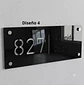 Placa Número Casa Acrílico Personalizada Premium | Diseño Moderno Chileno Horizontal - Miniatura 4