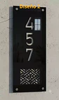 Placa Número Casa Acrílico Personalizada Premium | Diseño Moderno Chileno Vertical - Miniatura 2
