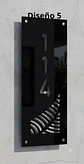 Placa Número Casa Acrílico Personalizada Premium | Diseño Moderno Chileno Vertical - Miniatura 5