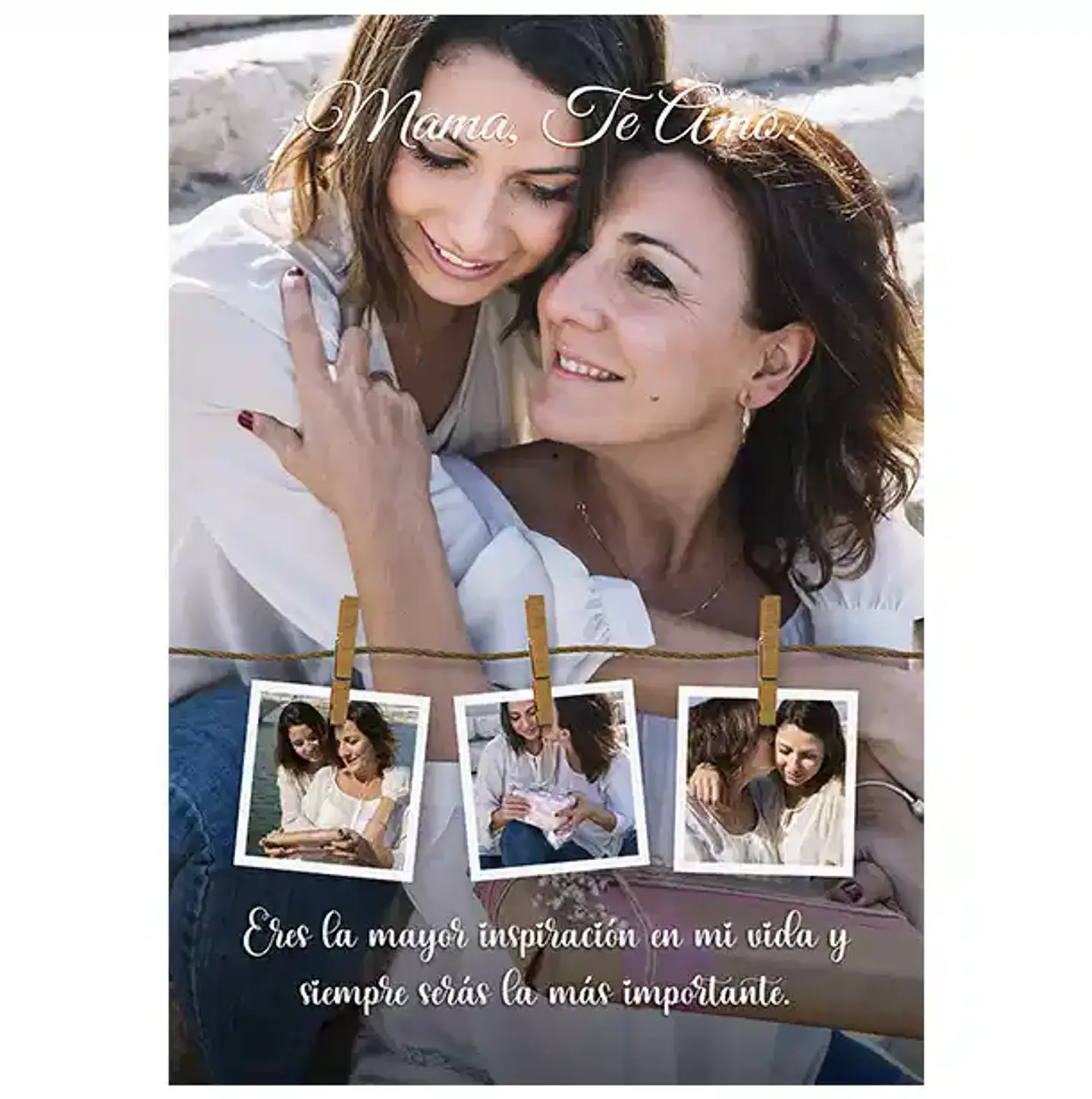 Cuadro Personalizado 30x40cm - Día de la Madre 03 - Tres Colores de Marco 1