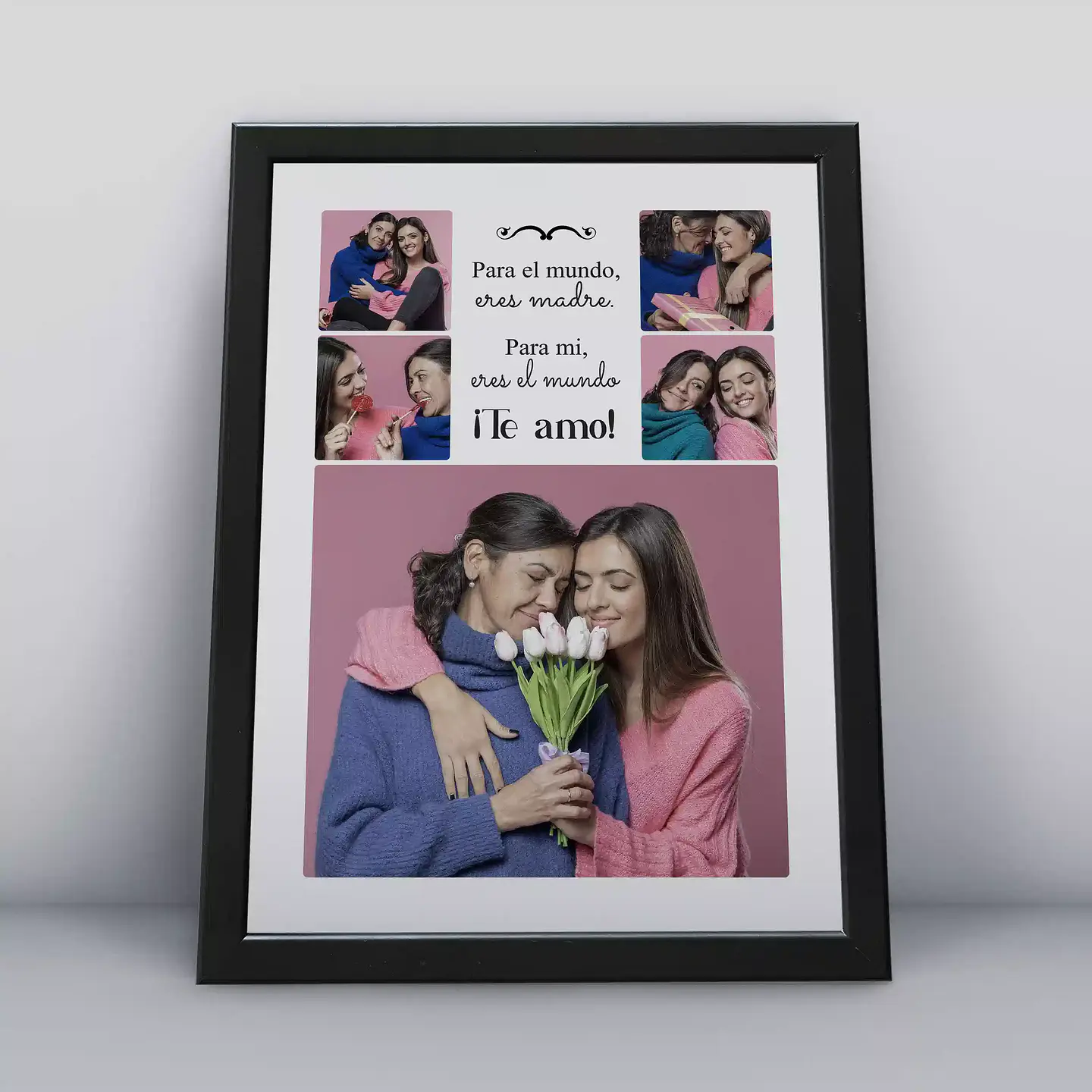 Cuadro Personalizado 30x40cm - Día de la Madre 10 - Tres Colores de Marco 1