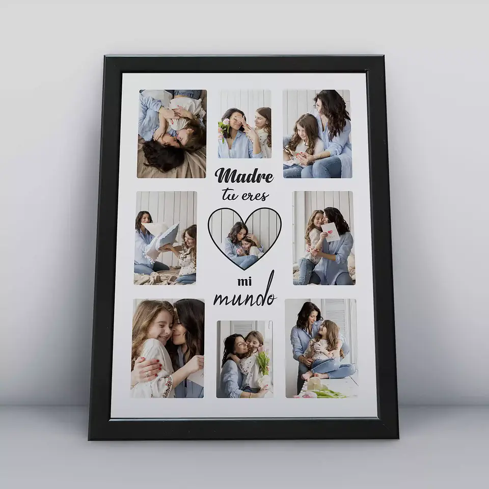 Cuadro Personalizado 30x40cm - Día de la Madre 11 - Tres Colores de Marco 1