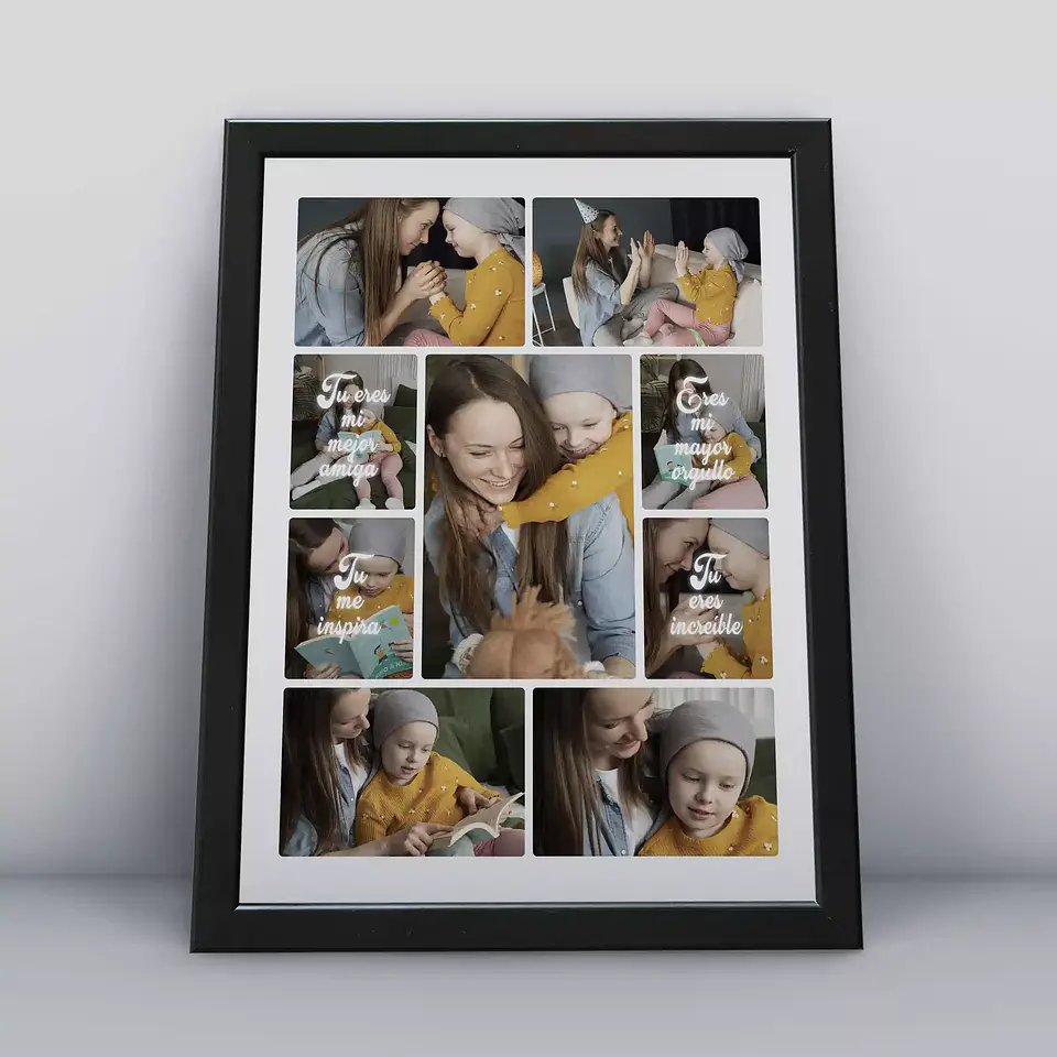 Cuadro Personalizado 30x40cm - Día de la Madre 12 - Tres Colores de Marco 1