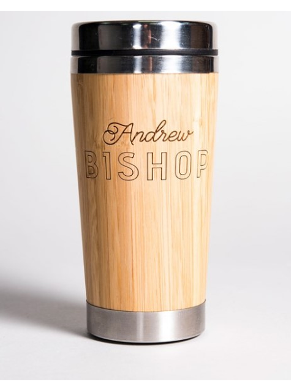  Mug de Bamboo 420cc con logo grabado (CONSULTAR STOCK)