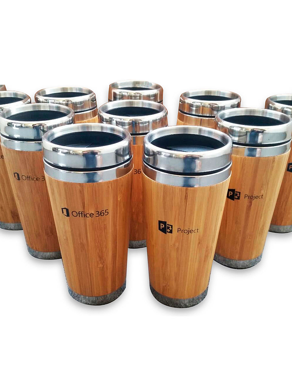  Mug de Bamboo 420cc con logo grabado (CONSULTAR STOCK)