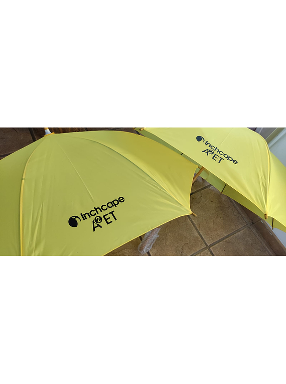 HAGA SU CONSULTA POR STOCK, Pack 10 unidades Paraguas estampado a 1 color con tu logo
