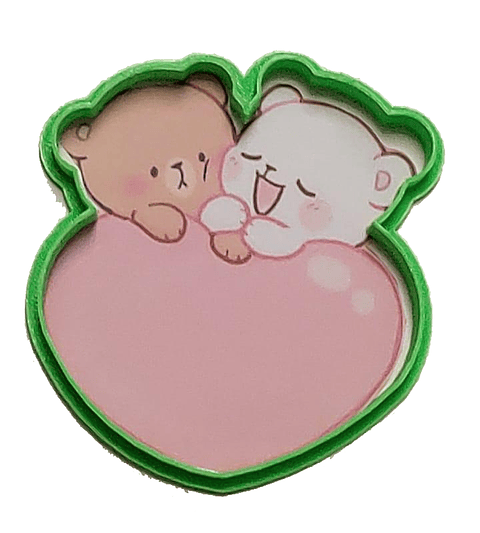 Cortador para galleta "Ositos Corazón"