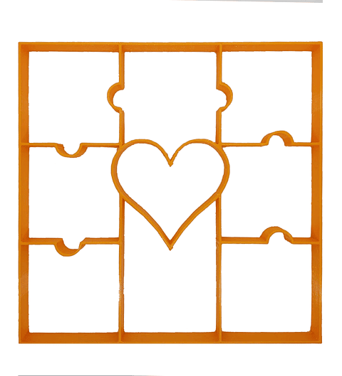 Cortador para galleta "Rompecabezas Corazón"