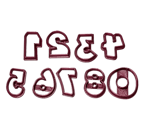 Cortador para galleta "Set Números"