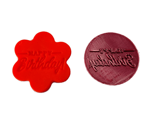 Sello para Fondant "Happy Birthday"
