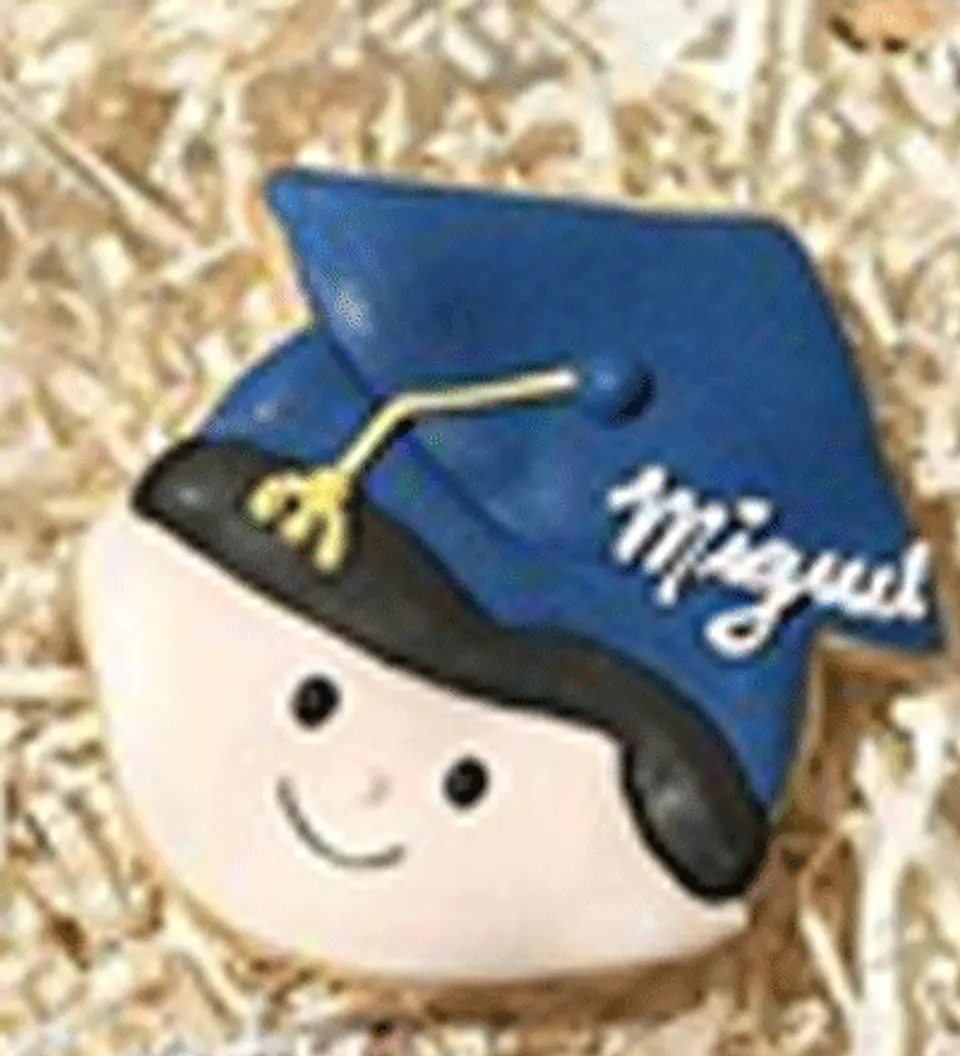 Cortador de galleta graduación, cara de niño 2
