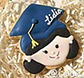 Cortador de galleta graduación, cara de niña - Miniatura 2