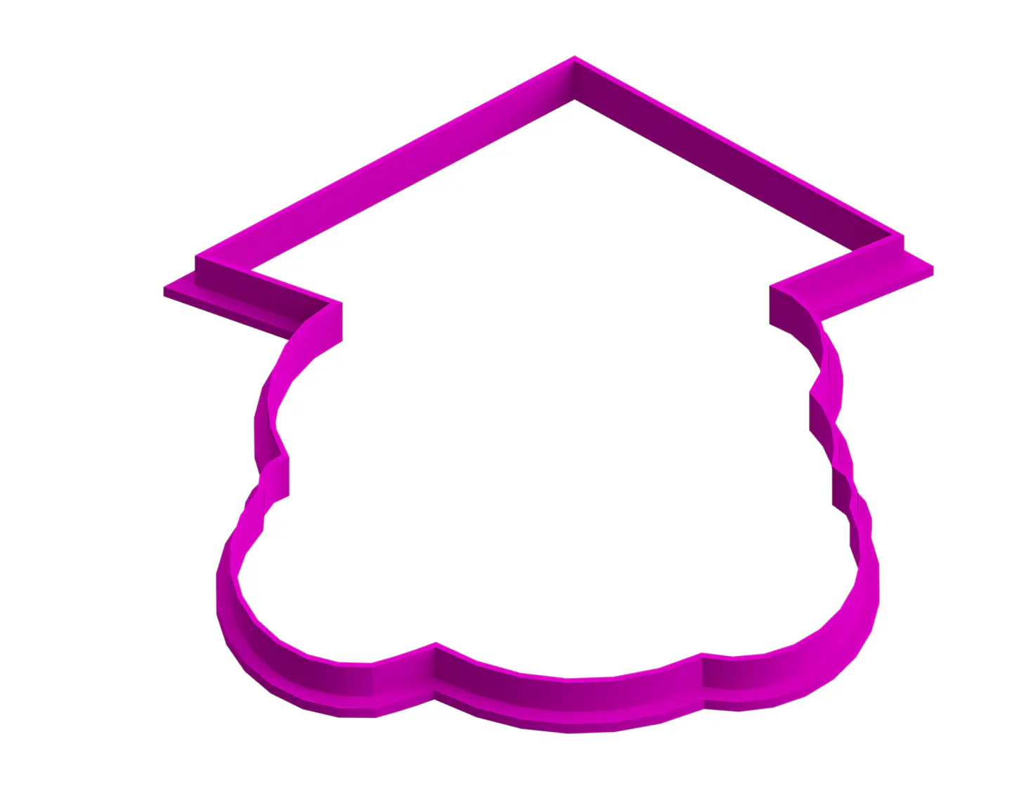 Cortador de galleta graduación, cara de niña 1