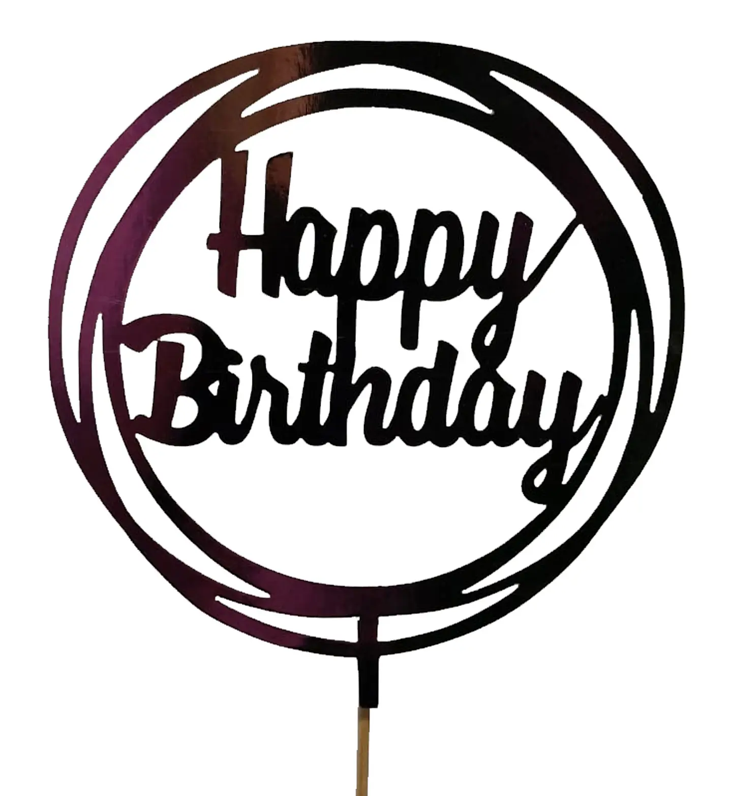 Topper happy birthday circulo 2