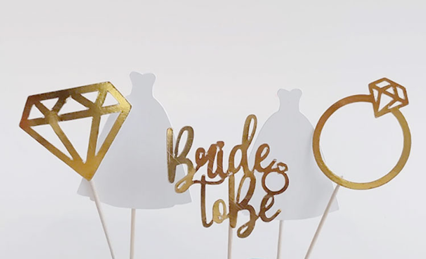 Toppers para cupcake boda 1