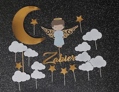 Set toppers Bautizo niño 