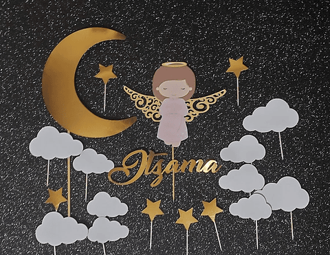 Set topper para Bautizo niña