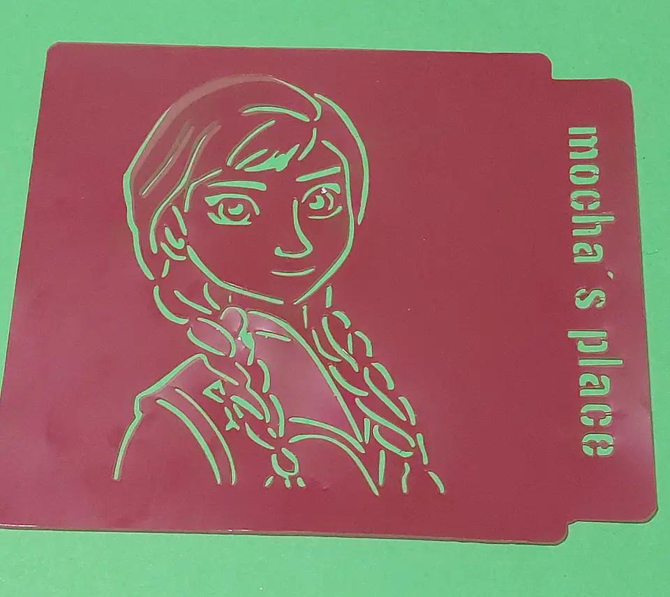 Stencil Anna Frozen 1