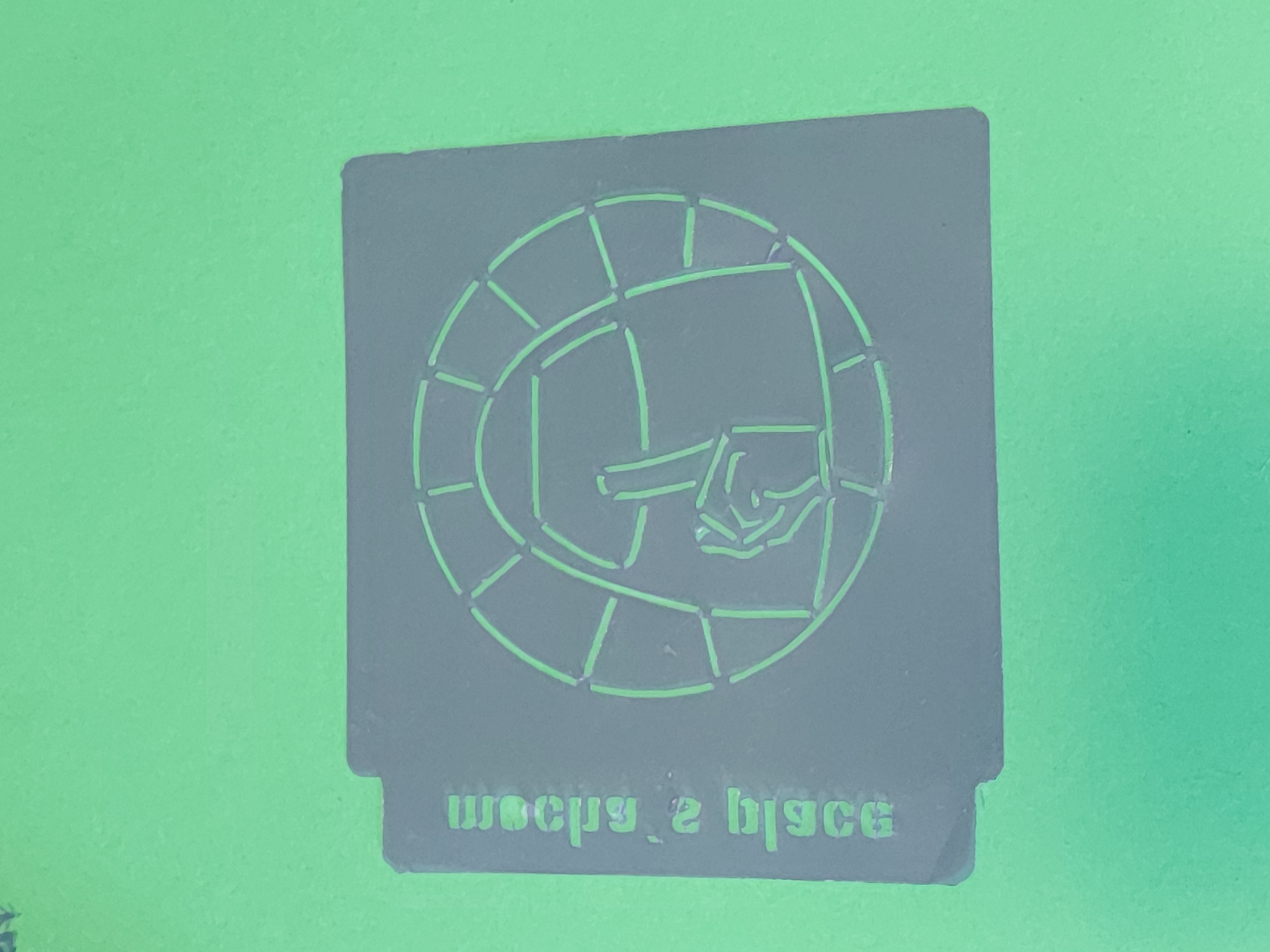 Stencil logo Among Us