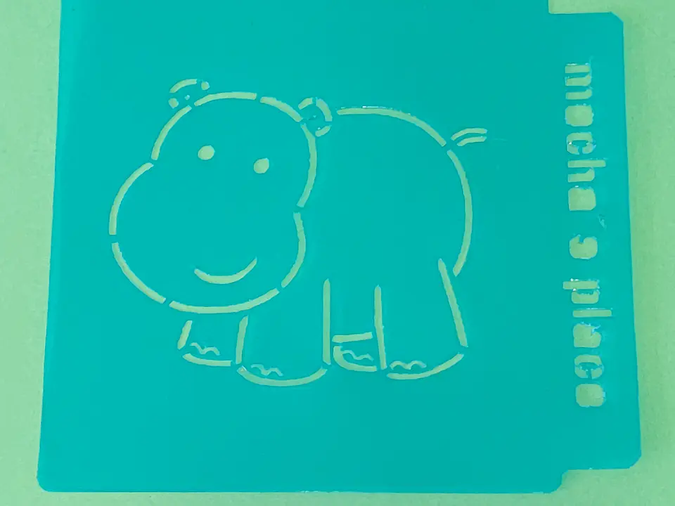 Stencil hipopotamo 1