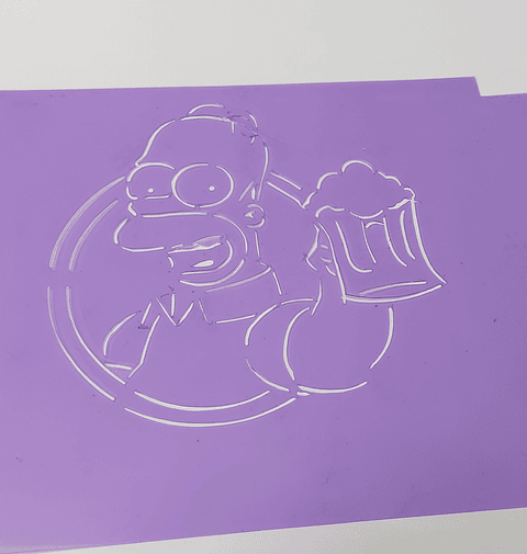 STENCIL "HOMERO CERVEZA"