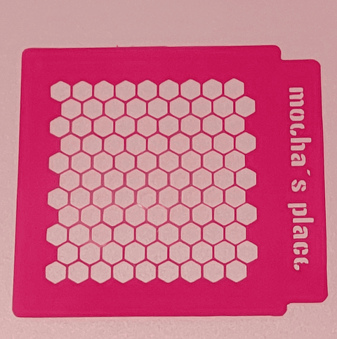 Stencil patrón "panal de abeja" 