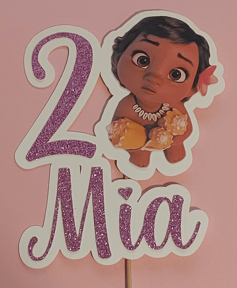 TOPPER PARA PASTEL MOANA