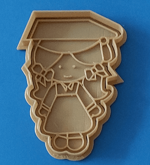 Cortador de galleta niña graduación 