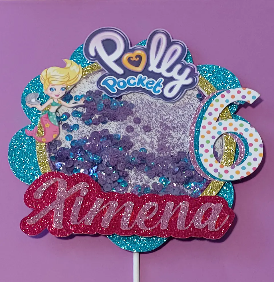 TOpper  para pastel shaker Polly Pocket 1