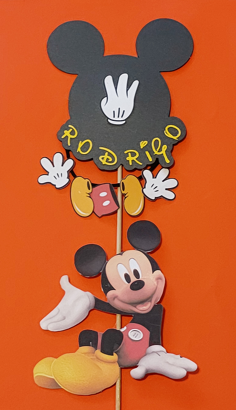 Topper para pastel Mickey Mouse 