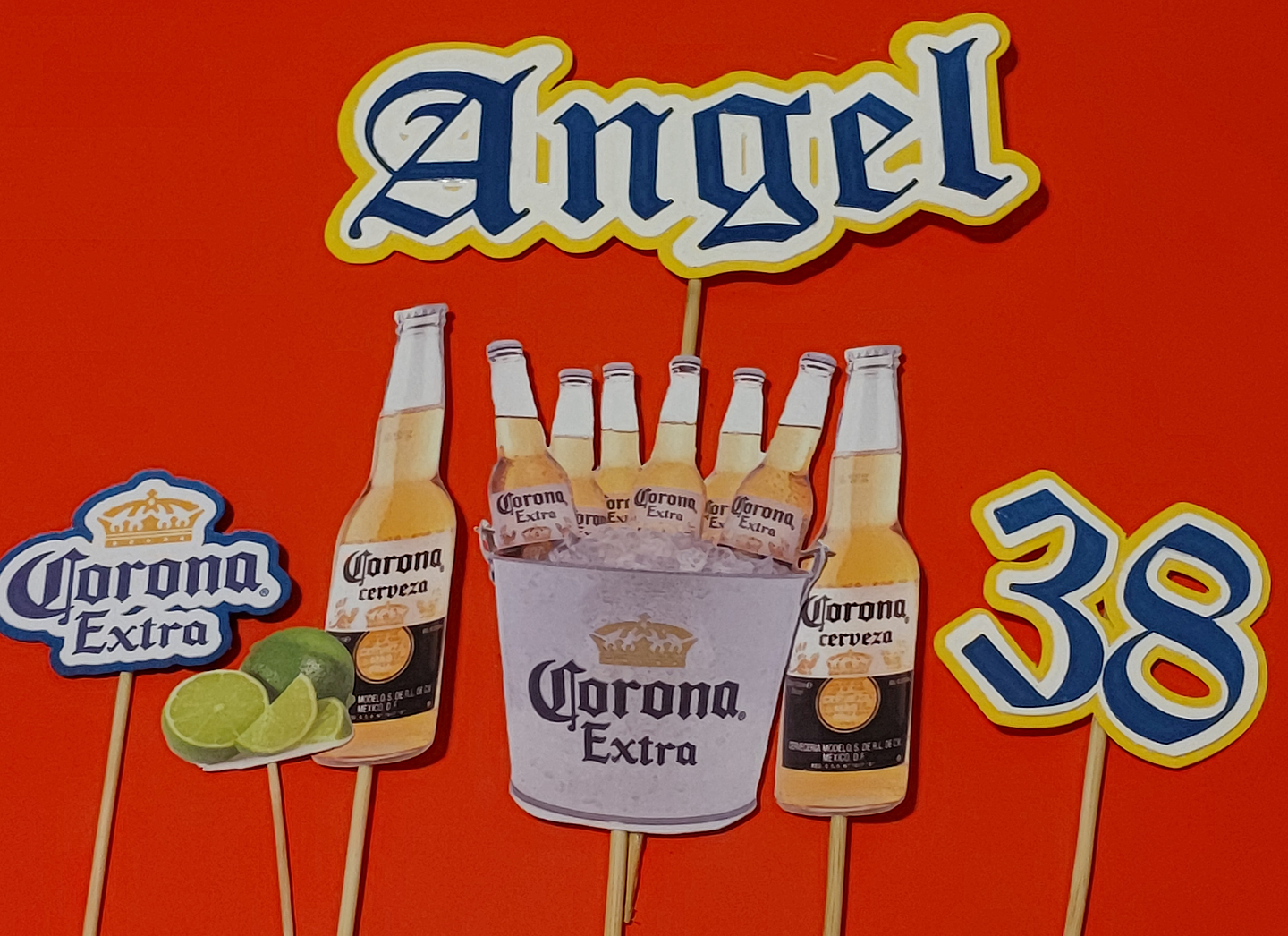 Topper para pastel Cerveza 1