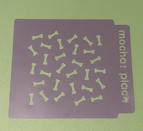 Stencil patron Huesos