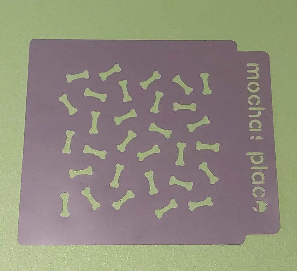 Stencil patron Huesos 1