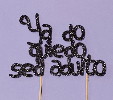 Topper para pastel Rugrats "Ya do quiedo sed adulto"