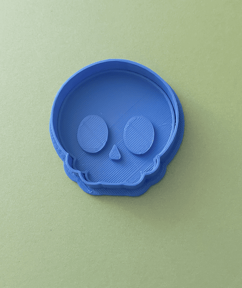 Cortador y sello para galleta "Calaverita niño"