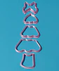 Cortador de galleta arbol de navidad.  5 piezas - Miniatura 1