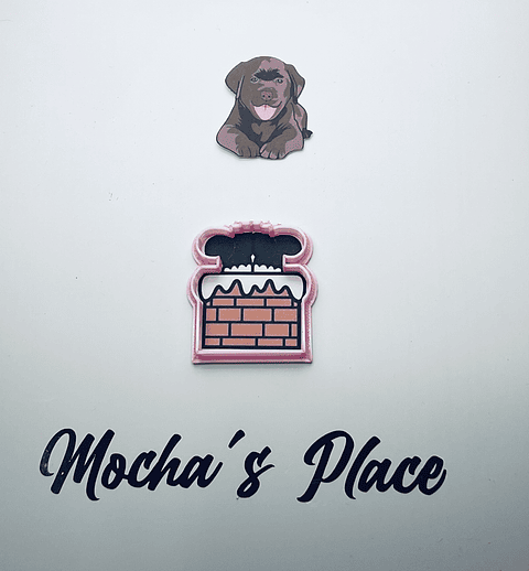 Cortador para galleta chimenea Santa Claus