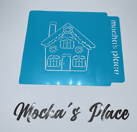 Stencil navideño PYO casa navideña