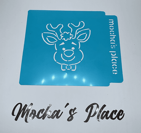 Stencil navideño PYO cara Reno