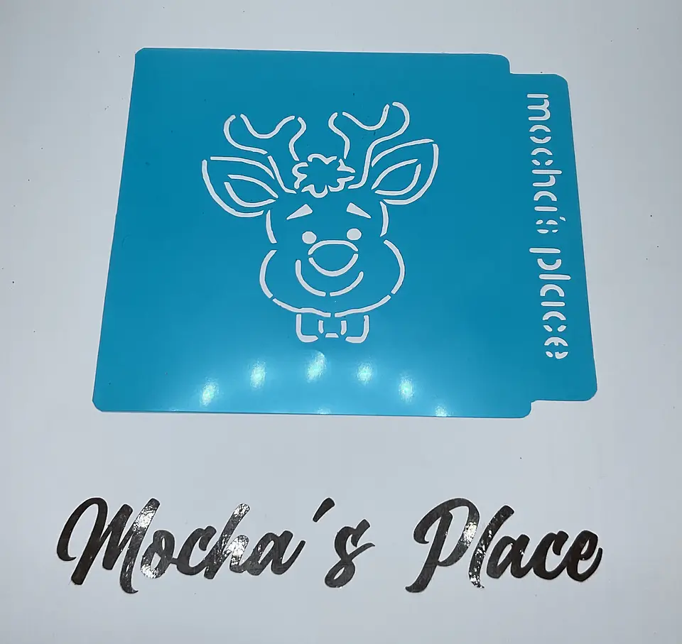 Stencil navideño PYO cara Reno 1