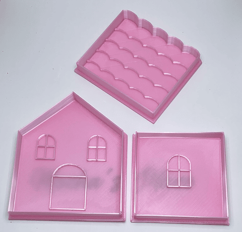 Cortador y Marcador de galleta set casa jengibre 