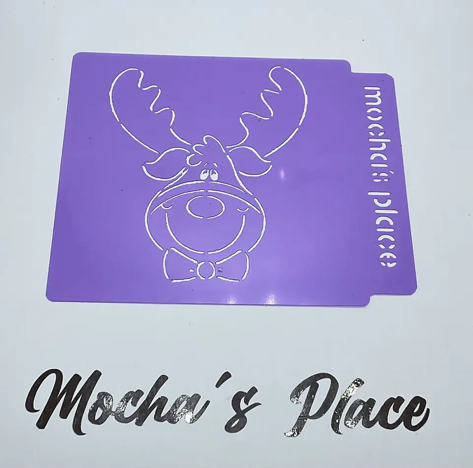 Stencil navideño PYO galleta reno 1