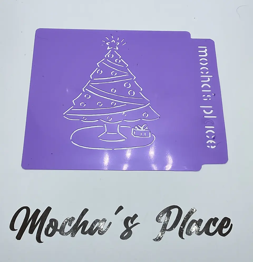Stencil navideño PYO galleta árbol navidad 1