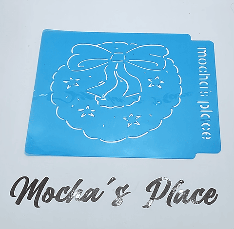 Stencil navideño PYO galleta corona