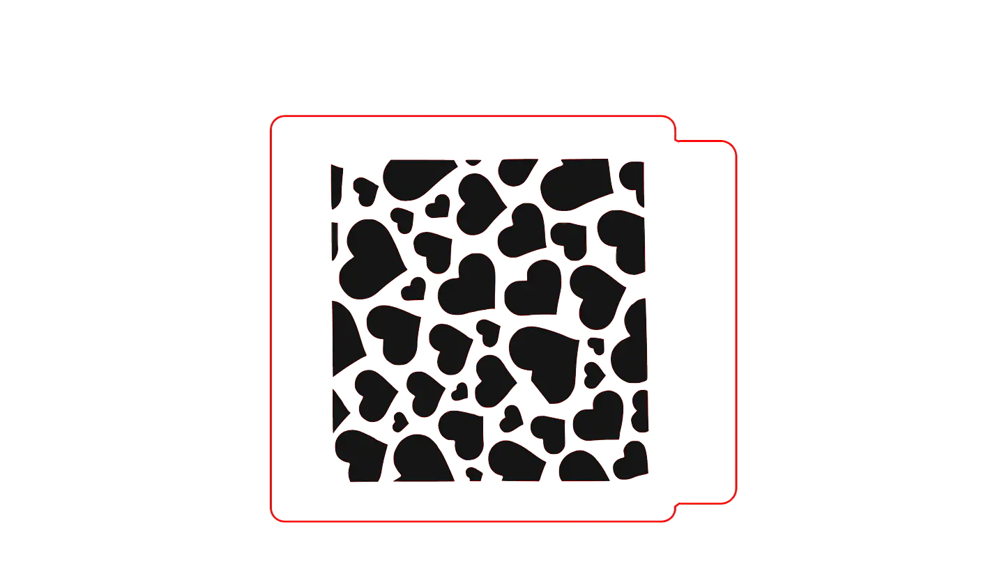 STENCIL CORAZONES 1 - COPY 2