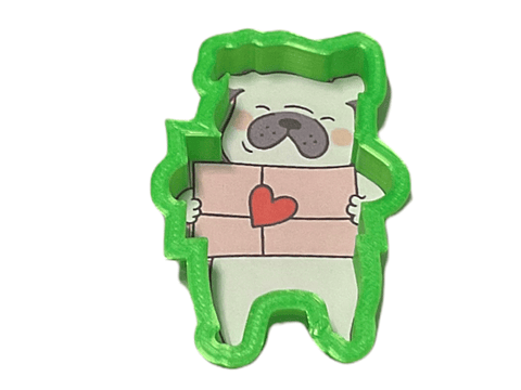 Cortador para galleta “perro con regalo”