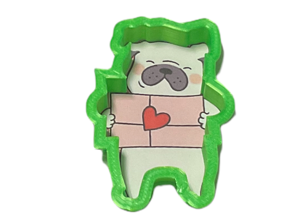 Cortador para galleta “perro con regalo” 1