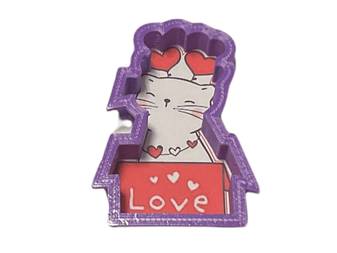 Cortador para galleta “gatito regalo” 